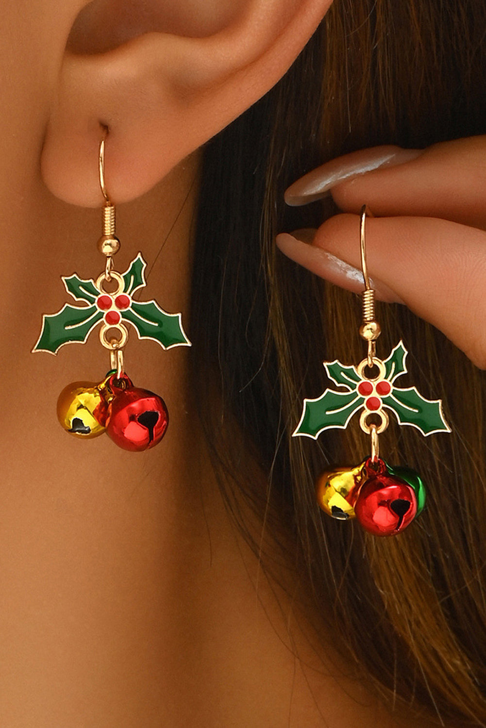 Aveuri-Black Friday Cyber ??Monday Christmas Gold Plated Christmas Jingle Bell Hook Earrings