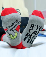 Aveuri-Black Friday Cyber ??Monday Christmas gifts1Pair Christmas Graphic Letter Print Socks