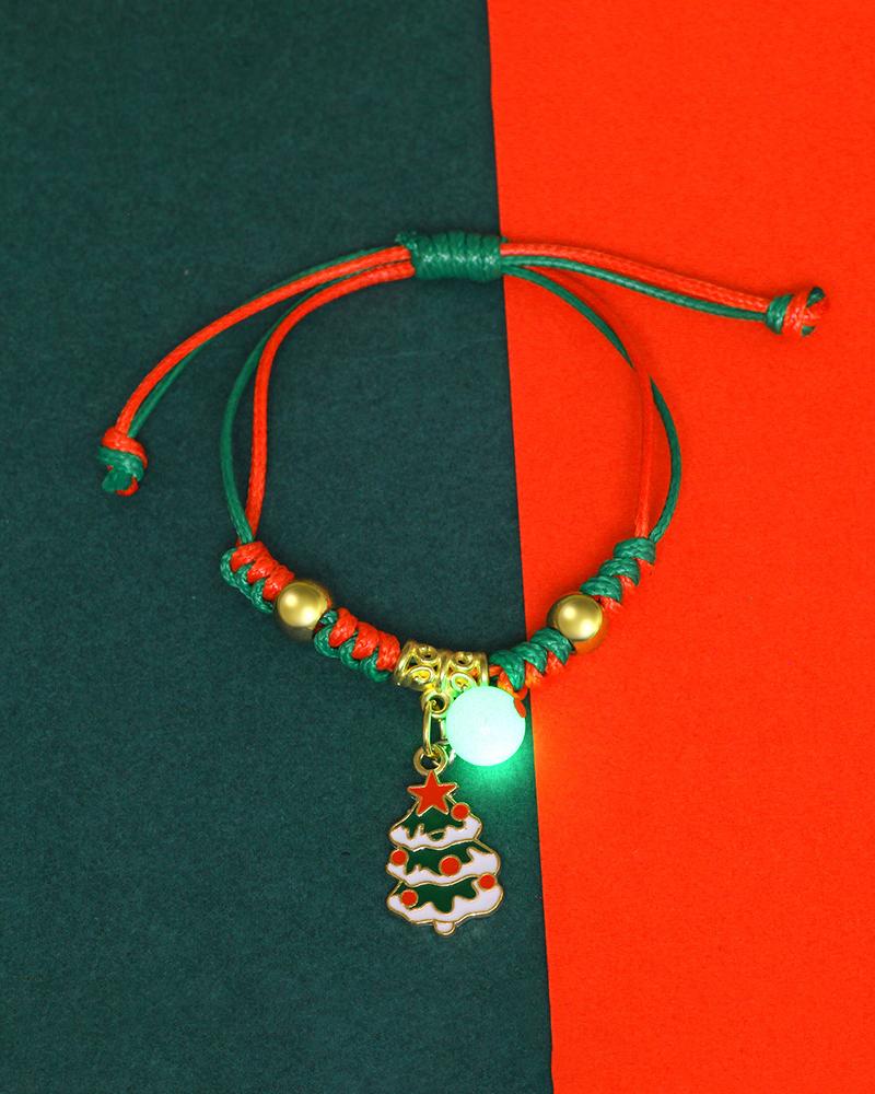 Aveuri-Black Friday Cyber ??Monday Christmas gifts1pc Christmas Luminous Charm Bracelet