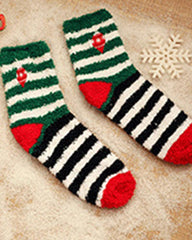 Aveuri-Black Friday Cyber ??Monday Christmas gifts6Pairs Christmas Cartoon Graphic Fuzzy Thermal Socks Set