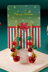 Aveuri-Black Friday Cyber ??Monday Christmas Racing Red Christmas Style Bells Dangle Hook Earrings