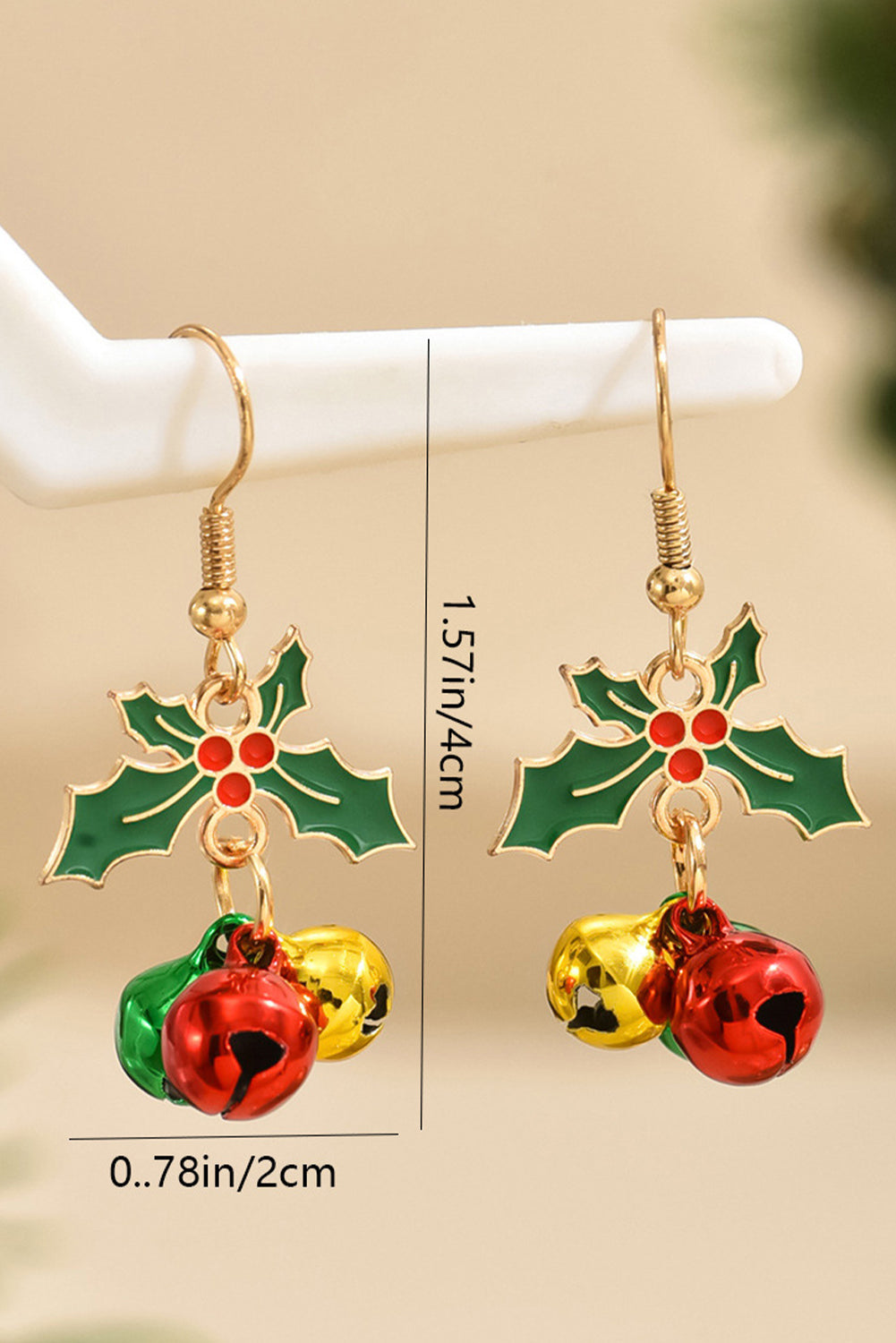 Aveuri-Black Friday Cyber ??Monday Christmas Gold Plated Christmas Jingle Bell Hook Earrings