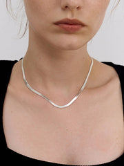 Aveuri-Christmas Thanksgiving Gifts Idea_Silver Snake Graceful Shape Necklace