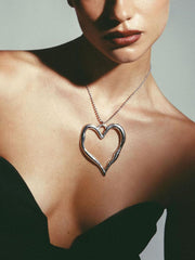 Aveuri-Christmas Thanksgiving Gifts Idea_Abstract Heart Graceful Pendant Necklace