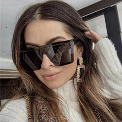 Aveuri  2024 Sun glasses for women classic black Square oversized glasses women's 2024 woman trend rimless sunglasses oculos de sol