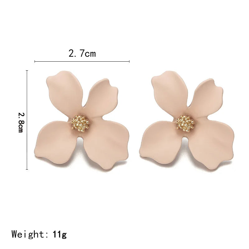 Aveuri-Christmas Gift New Year's Eve Gift Korean Cute Small flower Stud Earrings For women fresh and sweet Statement Earring Girl 2019 Fashion Jewelry