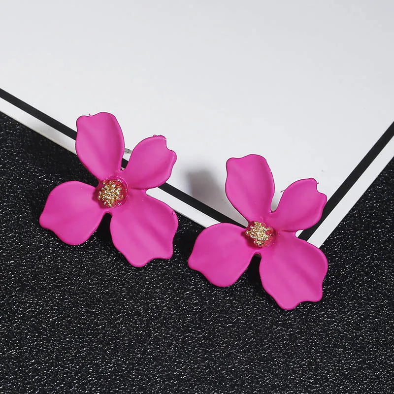 Aveuri-Christmas Gift New Year's Eve Gift Korean Cute Small flower Stud Earrings For women fresh and sweet Statement Earring Girl 2019 Fashion Jewelry