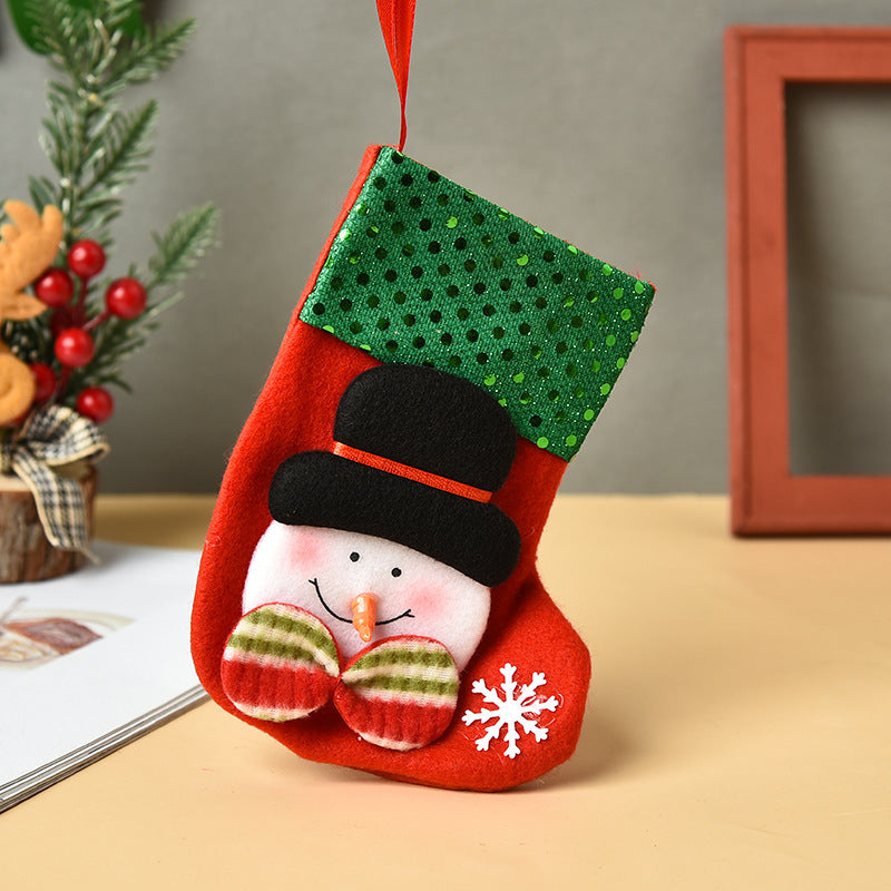 Black Friday Cyber ​​Monday Christmas Christmas Socks Candy Socks Christmas Tree Pendant Gift Bag for the Elderly Christmas Decoration Supplies