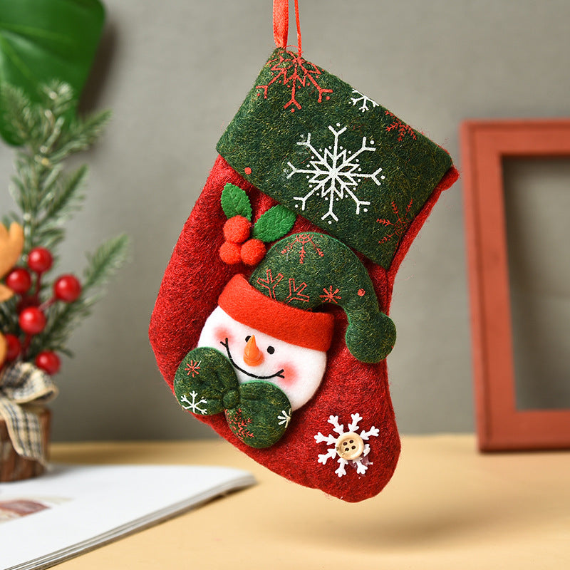 Black Friday Cyber ​​Monday Christmas Christmas Socks Candy Socks Christmas Tree Pendant Gift Bag for the Elderly Christmas Decoration Supplies