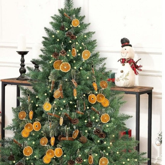 christmas tree aesthetic Christmas decorations Christmas Tree Decoration 24pcs Dried Flower Orange Slice Pine Cone Christmas Pendant DIY Decoration Cyber Monday 2024