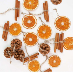 christmas tree aesthetic Christmas decorations Christmas Tree Decoration 24pcs Dried Flower Orange Slice Pine Cone Christmas Pendant DIY Decoration Cyber Monday 2024