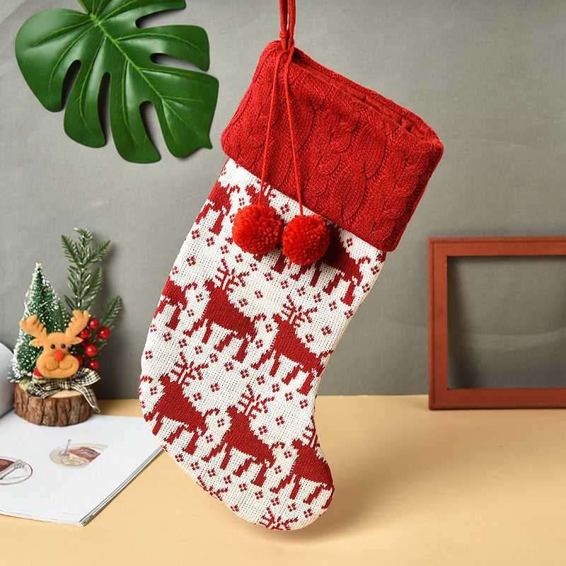 Black Friday Cyber ​​Monday Christmas Christmas Socks Candy Socks Christmas Tree Pendant Gift Bag for the Elderly Christmas Decoration Supplies