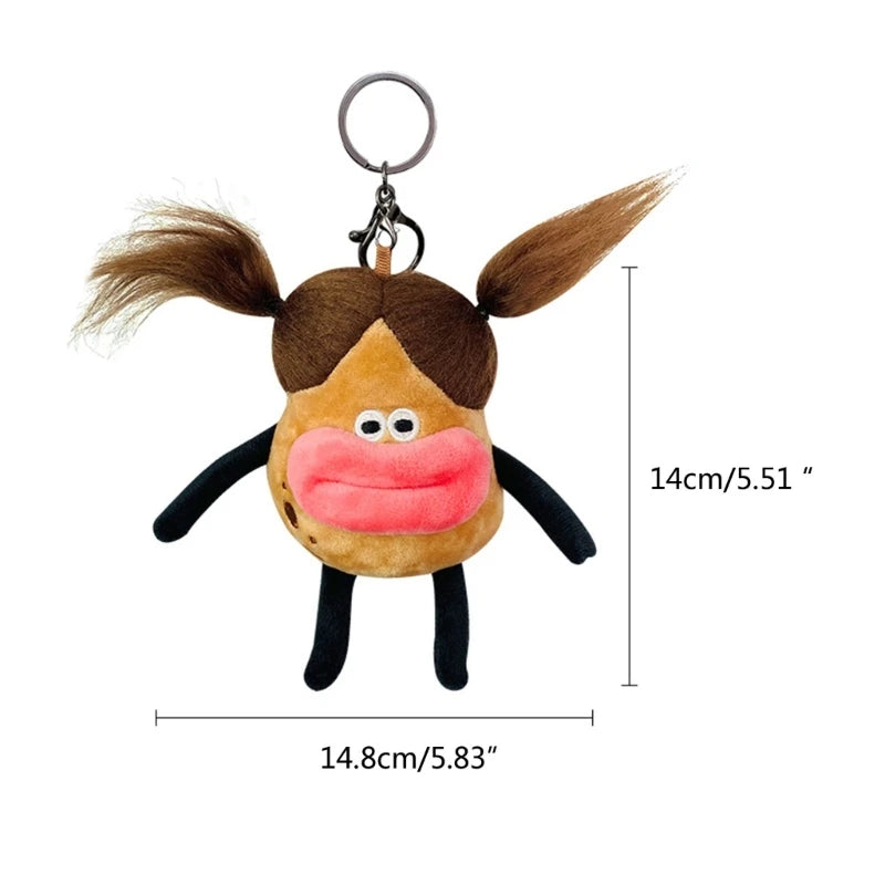 Aveuri Potato Buddy Keychain Korea Backpack Bag Decoration Lovely Phone Chain Sweet Charm Keychains Jewelry Gift DropShip