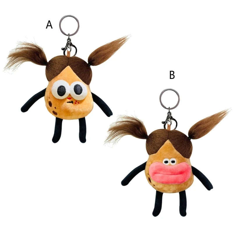 Aveuri Potato Buddy Keychain Korea Backpack Bag Decoration Lovely Phone Chain Sweet Charm Keychains Jewelry Gift DropShip