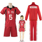 Anime Haikyuu Nekoma High School Kenma Kozume Cosplay Costume No 5 Jersey Short Sleeve Sportswear Halloween Clothes
