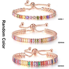 Aveuri-Luxury Multicolor Adjustable Tennis Bracelets for Women Shiny Colorful Zircon Bracelet Chain on Hand Wedding Jewelry Girl Gift