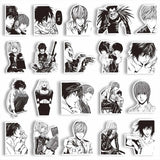 10/65pcs Anime DEATH NOTE Black White Graffiti Stickers Pack Decals Scrapbooking Notebook Luggage Laptop Skateboard Car for Kids
