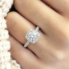 Aveuri-Christmas gifts idea Winter outfits Christmas outfits Fashion Luxury Finger Rings For Women Crystal Cubic Zircon Promise Engagement Wedding Bands Party Female Jewelry Gifts