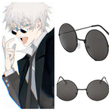 Cosplay Gojo Satoru Glasses Eyewear Jujutsu Kaisen Black Sunglasses Cosplay Costume Accessories Anime Props Men Women Gift