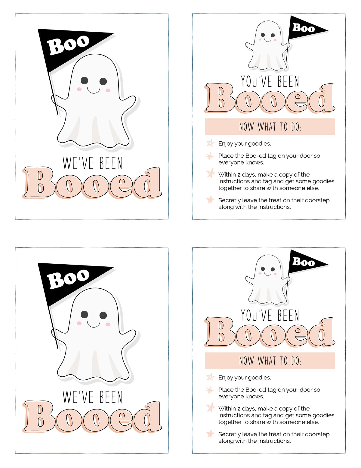 Aveuri You've Been Booed Printable