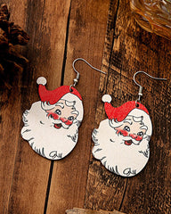 Aveuri-Black Friday Cyber ??Monday Christmas gifts1Pair Christmas Santa Claus Shaped Hook Dangle Earrings