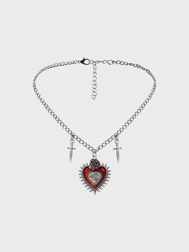 Back To School Aveuri Punk Silver Accessory Necklaces