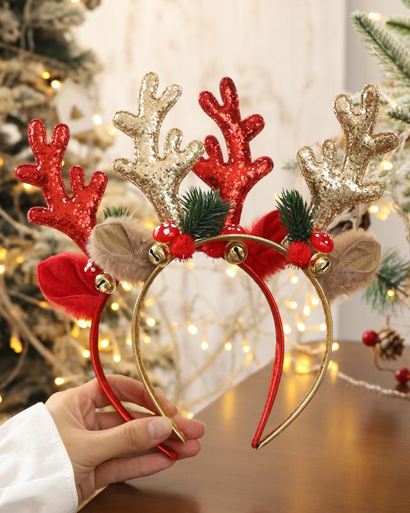 Aveuri-Black Friday Cyber ??Monday Christmas gifts1pc Christmas Headband Antlers Hair Accessories Christmas Ornament Party Headpiece