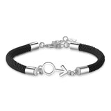 Aveuri - Creative Handmade Symbol Black Rope Red Hand Strap Bracelets