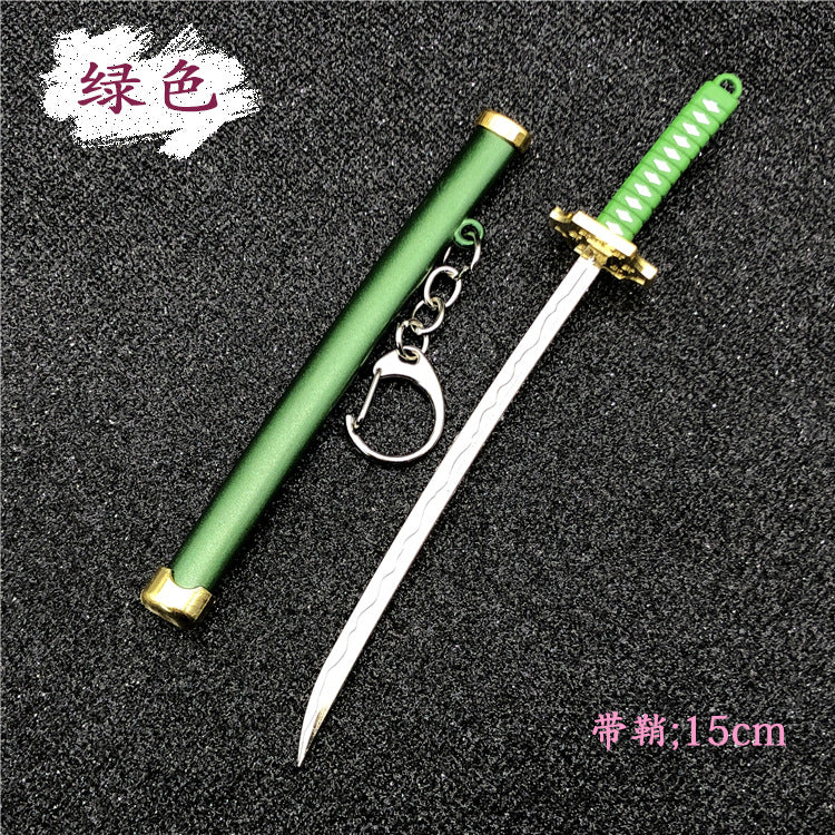 Aveuri Sword Keychain Buckle With Toolholder Scabbard Katana Sabre Car Key Chains Gift Keyrings