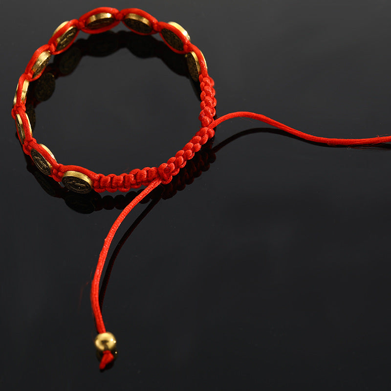 Aveuri - Grid Exquisite Holiday Gift Red Rope Bracelets
