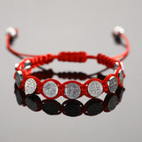 Aveuri - Grid Exquisite Holiday Gift Red Rope Bracelets