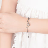 Aveuri - Women's Version Moon Shadow Plum Fashion Plated Sier Moonlight Bracelets