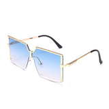 Aveuri Oversized Square Sunglasses Women Luxury Brand Designer Glasses Men Vintage Big Frame Sunglasses Men Gafas Shade UV400