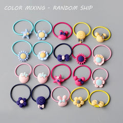 Back to school 2023 AVEURI 10/20 Root Children's Hair Ring Headwear Hair Korean Version The Cartoon Headwear Girl Rubber Band Sweet Cute Hair Accessories