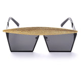 Aveuri Vintage Square Sunglasses Women Men 2022 Luxury Flat Top Fashion Metal Steampunk Sun Glasses Shades Glasses UV400 Oculos Men