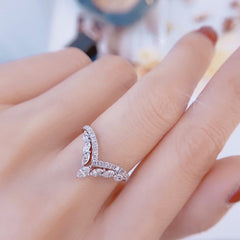 Aveuri Temperament Women's Ring Silver Color Fashion Versatile Female Rings For Wedding Engagement Party Jewelry  Bulk