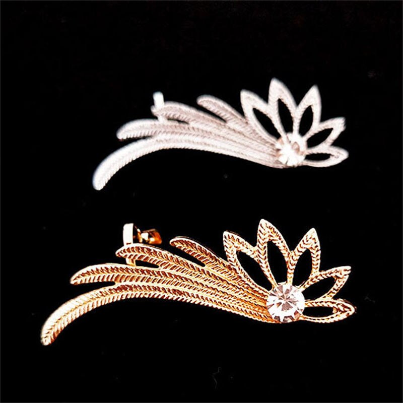 AVEURI Fashion Angel Wings Metal Rhinestone Earrings Women's Exaggerated Drop Earrings Banquet Popular Creative Jewelry Accessories