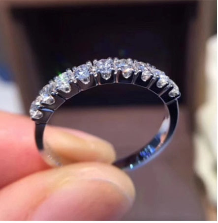 Christmas Gift Rings For Women Simple Cubic Zirconia Bridal Wedding Promise Engagement Ring Fashion Jewelry Drop Shipping CC3119