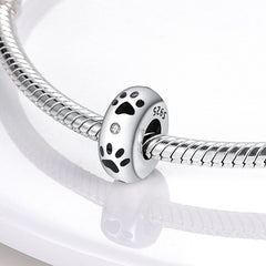 Silver Color Cute Alaw Angle Spacer Ball Charms Fit Original Pandach Bracelets Silver Color Pendant Diy Jewelry 2023 New