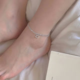 Christmas Gift alloy Heart Shape Charm Bracelet & Bangle Anklet For Women Jewelry SL322