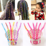 Aveuri 2022 [Pack Of 6] Color Braided Hair Ring Girls Curly Hair Tray Hair Tools Twist Braids Little Girls Hair Accessories Headdress