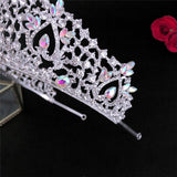 Christmas Gift Tiaras and Crowns Hairband Luxury Wedding Hair Accessories for Women Bride Tiara Large Crown Jewelry Engagement Gift HG0305