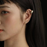 Aveuri 2023 New Trendy Korean Silver Color Love Heart Clip Earrings For Women Simple No Piercing Stackable Ear Cuff Wedding Jewelry 2023