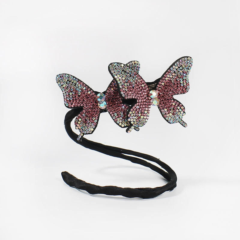 Aveuri 2022 Super Fairy Full Diamond Butterfly Hairpin Simple Side Clip Bangs Clip Hair Card Headdress Duckbill Clip Hair Jewelry