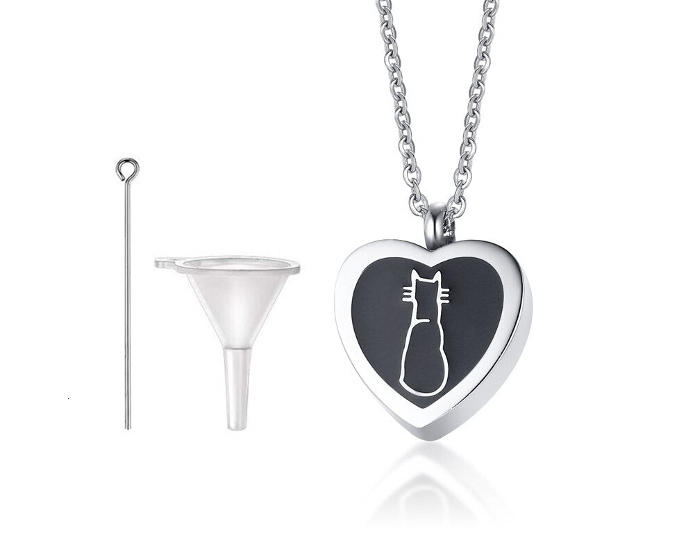 Openable Glass Vial Necklace Women Pendant Memorial Ash Bottle Cremation Pet Urn Jewelry