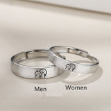 Christmas Gift Angel And Devil Couple Rings Wing Feather Opening Rings for Women Men Lovers Party Jewelry