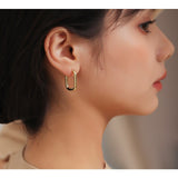 Aveuri Prevent Allergy Authentic  Earrings Charm Women Trendy Jewelry Vintage Simple O Shaped Party Accessories Gif