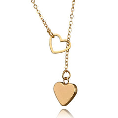 Tocona Charming Heart Pendant Necklace for Women Trendy Hollow Out Geometry Adjustable Alloy Metal Jewelry Accessories 6178