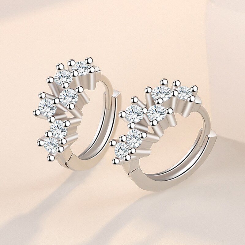 Aveuri 2021 NEW HOT SALE 100% Real alloy Crystal Circle Earring For Women Making Jewelry Gift Wedding Party Engagement