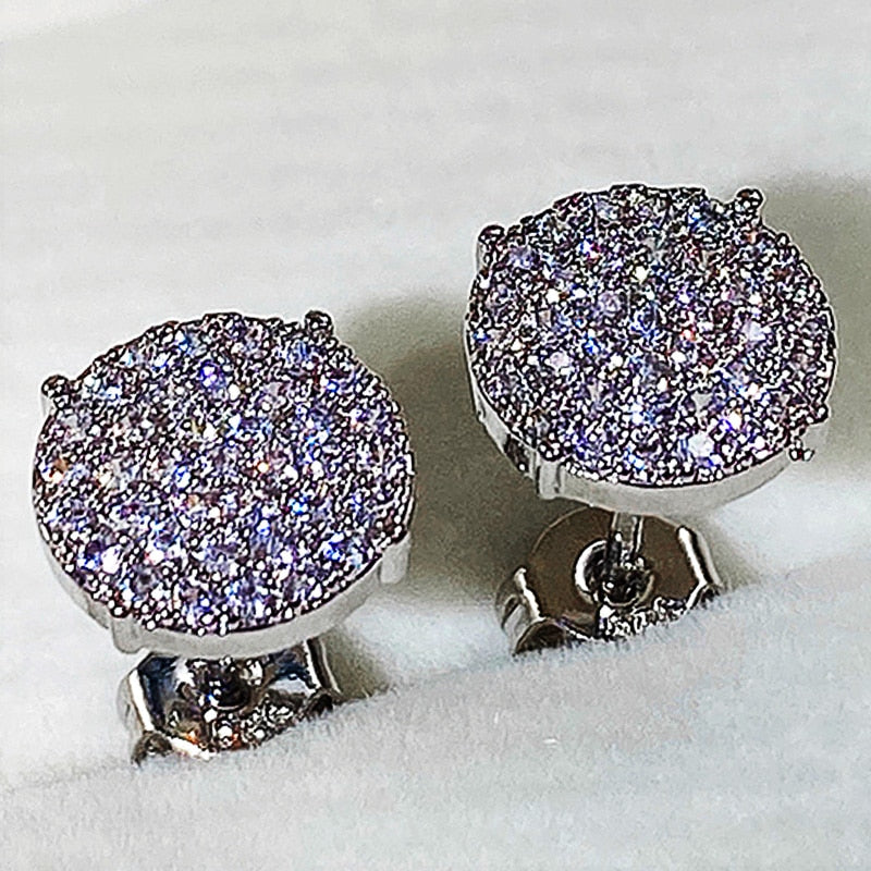 Graduation gift Minimalist Small Stud Earrings with Shiny Cubic Zirconia Stone Statement Earrings for Women Fancy Gift New Trendy Jewelry